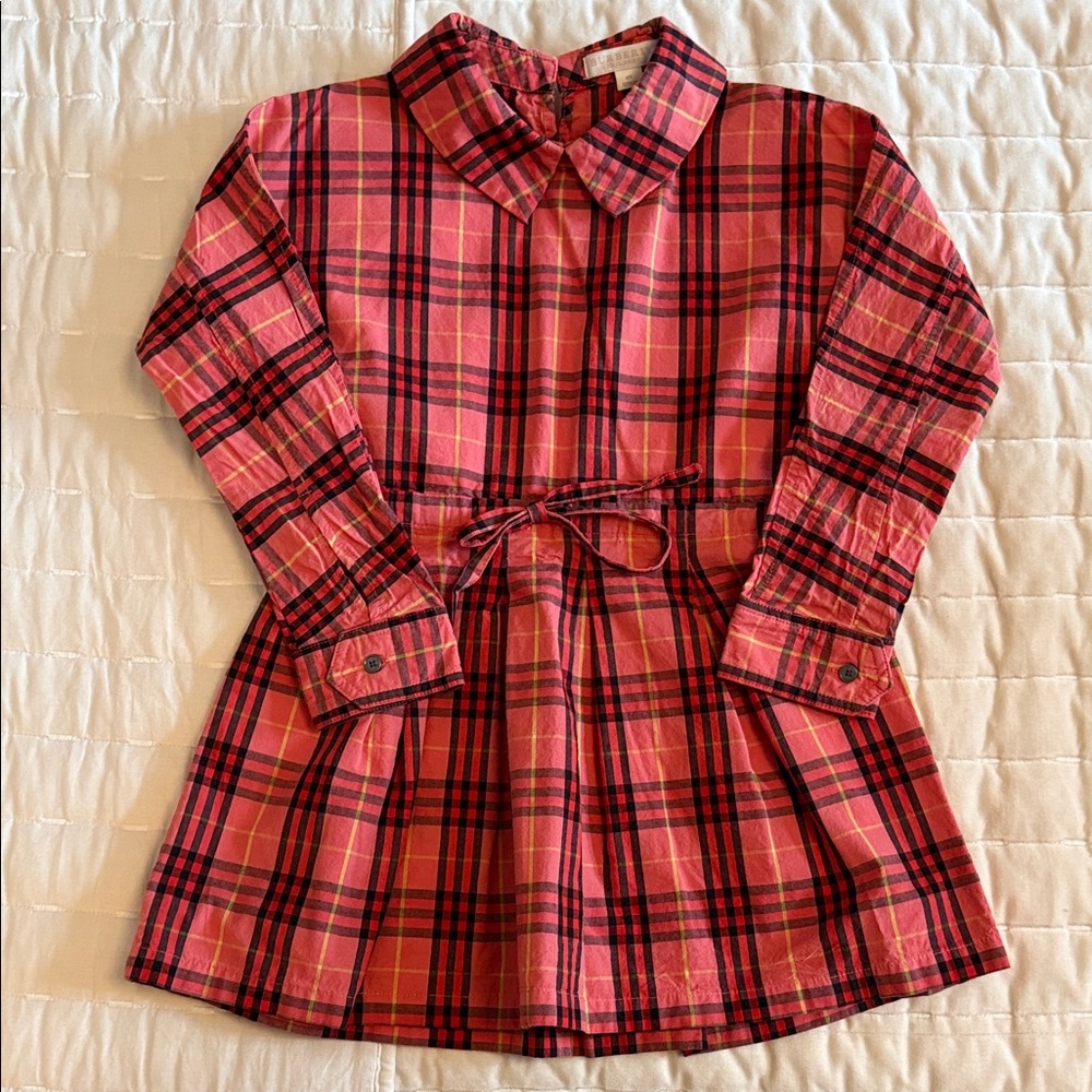 Burberry Plaid Shirt Dress